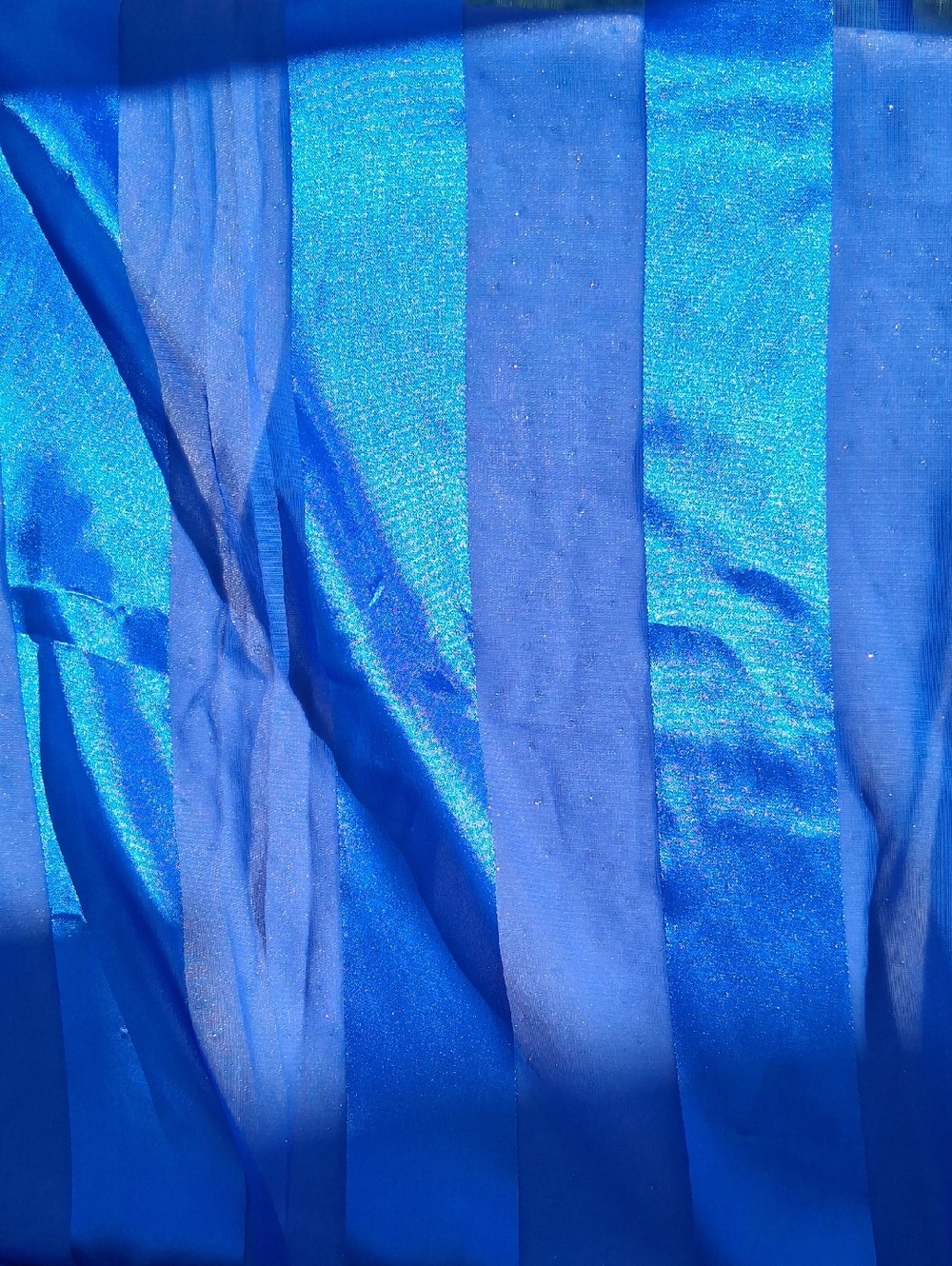 Vintage Intense Blue Square Tichel/scarf - Picture 5 of 5